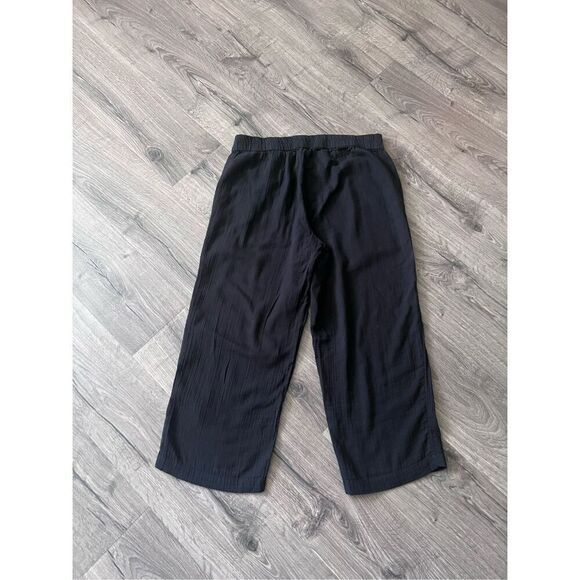 Eileen  Fisher 100% cotton Muslin Women Wide leg Pants sz Medium - Picture 4 of 5